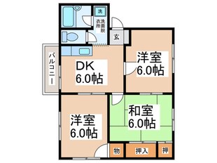 コンフィアンスの物件間取画像